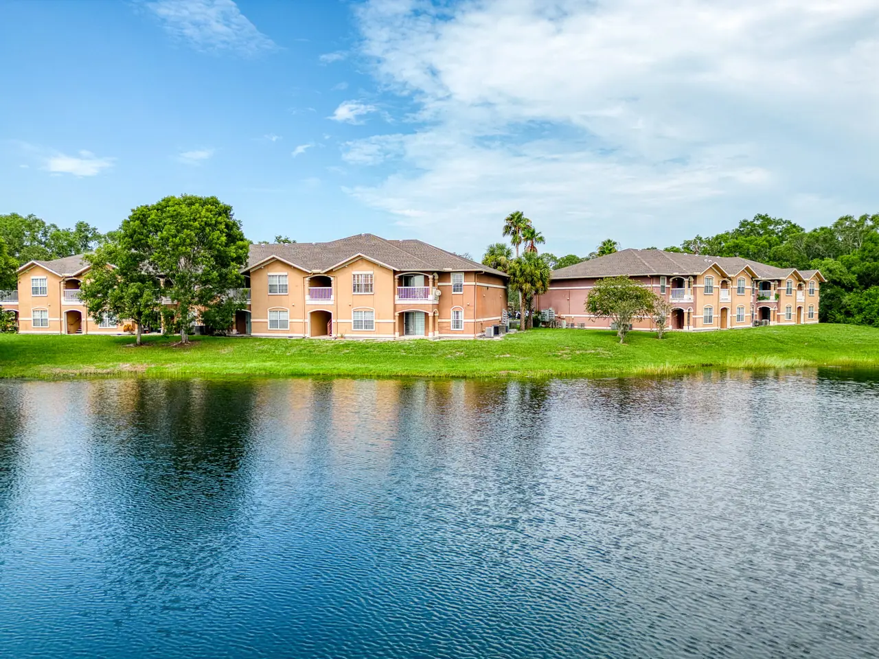 The lakefront community at Sanctuary at Winterlakes in Port St. Lucie, Florida.